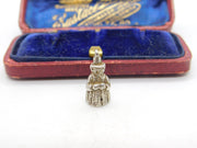 Sterling Silver Welsh Lady Charm Pendant Vintage c1970