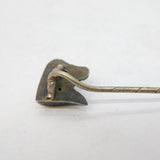 Victorian Sterling Silver Taurus Bull Form Stick Pin Antique c1880s
