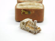 Sterling Silver Steam Engine Charm Pendant Vintage c1970
