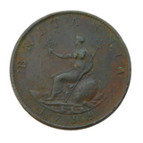 George III Copper Half Penny Soho Mint Coin Antique 1799 Very Fine Condition