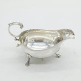 George III Sterling Silver Beaded Edge Sauce Boat Antique 1784 London