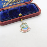 Sterling Silver and Enamel Norfolk Broads Travel Charm Pendant Vintage c1970
