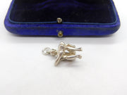 Sterling Silver Aquarius the Water Bearer Zodiac Charm Pendant Vintage c1970