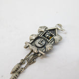 Sterling Silver Cuckoo Clock Charm Pendant Vintage c1970