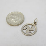 Sterling Silver Isle of Man Charm Pendant Vintage c1970s