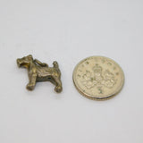 Sterling Silver Terrier Dog Charm Pendant Vintage c1970s