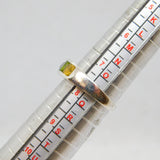 Sterling Silver Colourful Mixed Gemstone Studio Band Ring Modern 1995 Size P