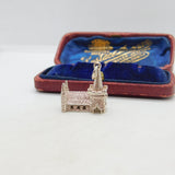 Sterling Silver Traditional Church Wedding Charm Pendant Vintage c1970
