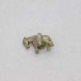 Sterling Silver Mule Carrying Baskets Charm Pendant Vintage c1970s