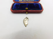 Sterling Silver Romantic 'Together' Drop Charm Pendant Vintage c1970