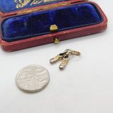 Sterling Silver Pair of Shoes Charm Pendant Vintage c1970