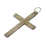 Sterling Silver Cross Charm Pendant Vintage c1970