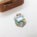 Sterling Silver Enamel Kilnsey Crag Charm Pendant Vintage c1970