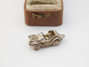Sterling Silver Opening Motor Car Charm Pendant Vintage c1970