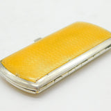 Austro-Hungarian .900 Standard Silver Floral Enamel Cigarette Case Antique c1880