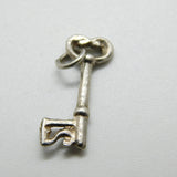 Sterling Silver 21st Birthday Key Charm Pendant Vintage c1970