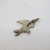 Sterling Silver Flying Eagle Charm Pendant Vintage c1970