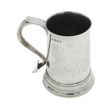 George III Sterling Silver Pint Tankard Antique 1796 London Peter & Ann Bateman