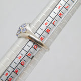 Sterling Silver Multi-Stone Iolite Dress Ring Vintage c1970 Size N 1/2