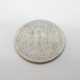 George III Bank of Ireland Ten Pence Bank Token Coin Antique 1805 Fair