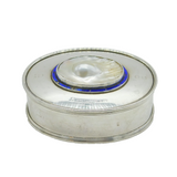 Edwardian Sterling Silver Natural Blistered Pearl Trinket Box Antique Chester