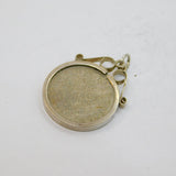 Sterling Silver Sixpence Coin Charm Pendant Vintage 1965