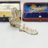 Large Family Old Mother Hubbard In The Shoe Opening Charm Vintage 1975