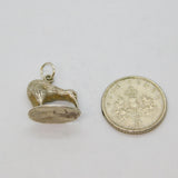 Sterling Silver Kiwi Bird New Zealand Souvenir Charm Pendant Vintage c1970s