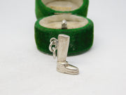 Sterling Silver Boot Charm Pendant Vintage c1970