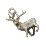 Sterling Silver Monarch of the Glen Stag Deer Charm Pendant Vintage c1970