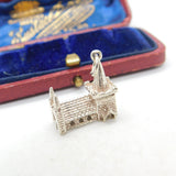 Sterling Silver Traditional Church Wedding Charm Pendant Vintage c1970