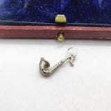 Sterling Silver Saxophone Charm Pendant Vintage c1970