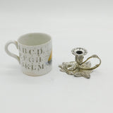 Nathaniel Mills Sterling Silver Floral Form Chamberstick Antique Georgian