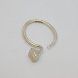 Sterling Silver Open Front Nail Studio Ring Contemporary 2015 London Size J