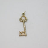 Sterling Silver 21st Birthday Key Charm Or Pendant Vintage c1970s