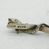Scottish Sterling Silver Dolphin Pattern Bangle Bracelet Vintage Edinburgh