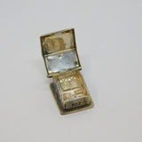 Sterling Silver Opening Chalet With Bedroom Inside Charm Pendant Vintage c1970