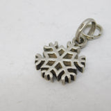 Links of London Sterling Silver Snowflake Charm Pendant Vintage c2000