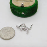 Sterling Silver Kangaroo Charm Pendant Vintage c1970
