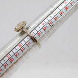 Sterling Silver Paste Circle Design Dress Ring Modern c1990 Size S