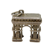 Sterling Silver Marble Arch Charm Pendant Vintage c1970