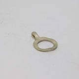 Sterling Silver Brushed Open Circle Studio Charm Pendant Vintage c1970