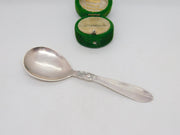 Danish Sterling Silver Art Nouveau Pattern Tea Caddy Spoon Antique c1900