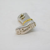 Azendi Sterling Silver & Gold Novelty Welly Boot Pendant Vintage