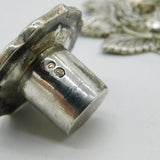 Nathaniel Mills Sterling Silver Floral Form Chamberstick Antique Georgian