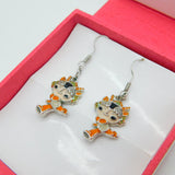 Boxed Pair of Beijing 2008 Olympics Mascot Earrings Vintage