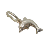 Sterling Silver Dolphin Charm Pendant Vintage c1970s