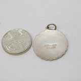 Sterling Silver St Christopher Travel Charm Pendant Vintage c1970