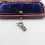 Sterling Silver Golf Clubs Charm Pendant Vintage c1970