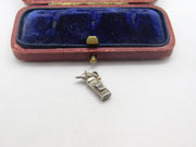 Sterling Silver Golf Clubs Charm Pendant Vintage c1970